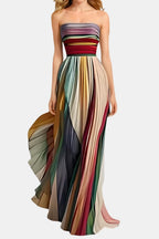 Maddison | Strapless Pleated Maxi Dress | Elegant Flow with Timeless Appeal