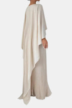 Dorothy | Pleated Chiffon Maxi Dress | High Neck & Effortless Grace
