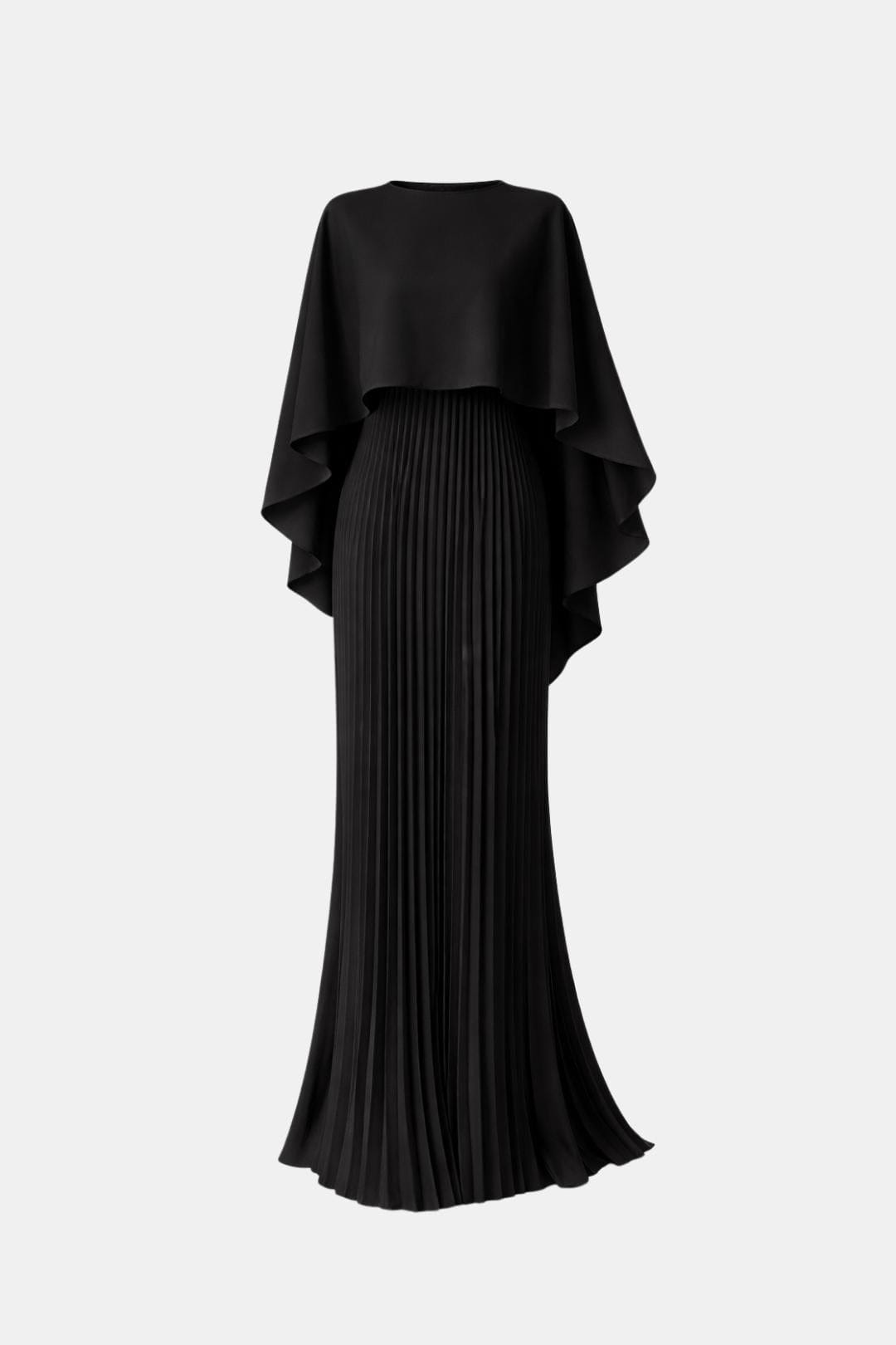 Dorothy | Pleated Chiffon Maxi Dress | High Neck & Effortless Grace