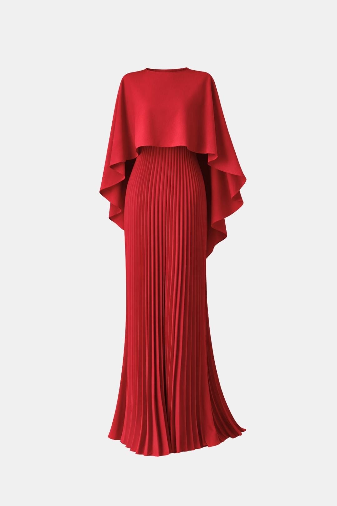 Dorothy | Pleated Chiffon Maxi Dress | High Neck & Effortless Grace
