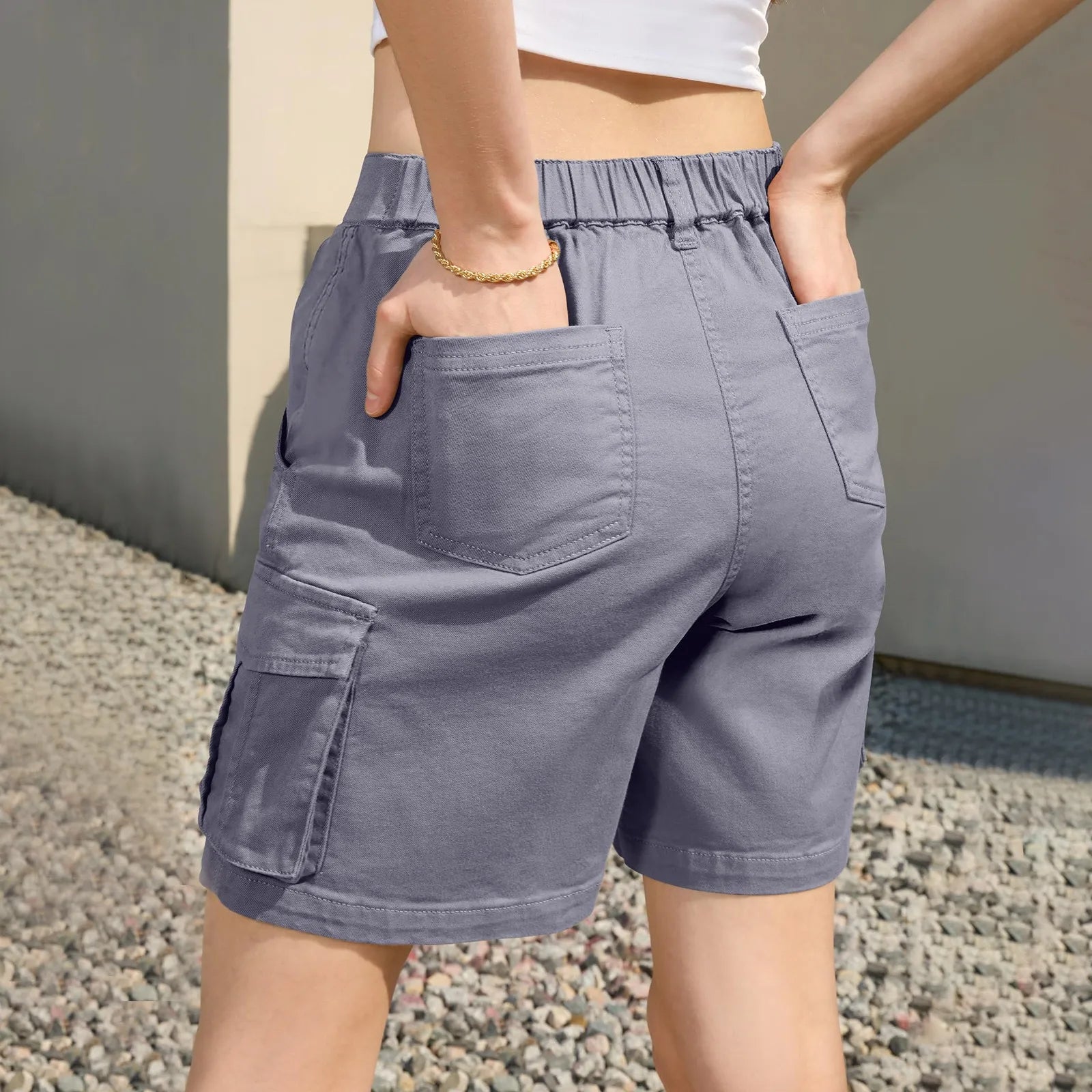 Evelyn | Women's Vintage Cargo Shorts | Functional Comfort with Timeless Style