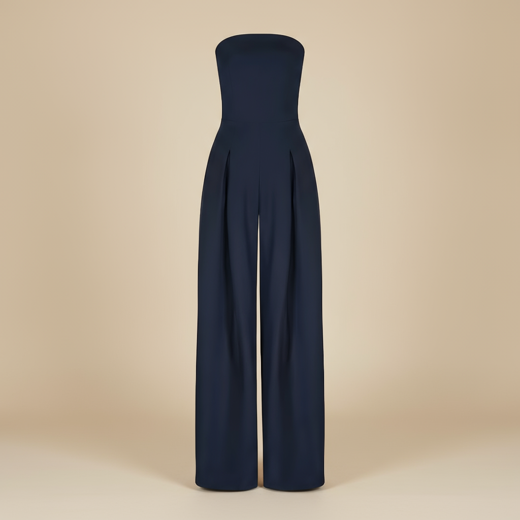 Emilia | Women’s Satin Bodice Jumpsuit | Luxury Elegance with a Tailored Silhouette