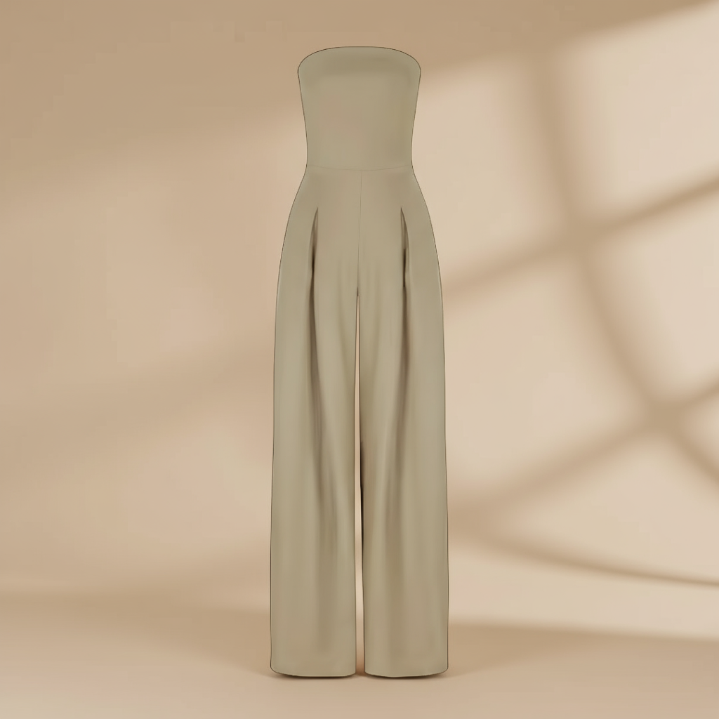 Emilia | Women’s Satin Bodice Jumpsuit | Luxury Elegance with a Tailored Silhouette