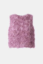 Valeria | Women's Textured Floral Blouse | Elegant Rose Design