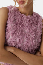 Valeria | Women's Textured Floral Blouse | Elegant Rose Design