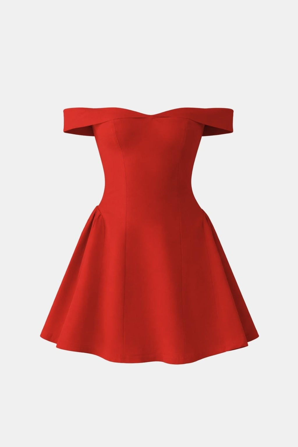 Winifred | Off-Shoulder Sculpted Mini Dress | Bold Silhouette & Evening Confidence