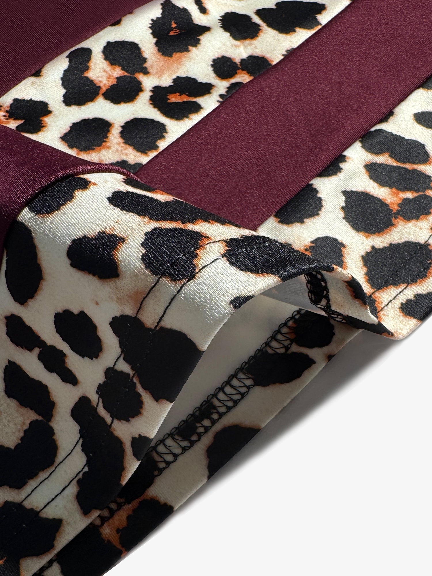 Poppy | Leopard Print Patchwork T-Shirt Dress | Effortless Casual Chic