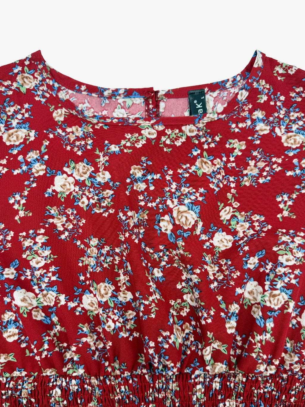 Eva | Floral Puff Sleeve Midi Dress | Feminine and Effortlessly Chic