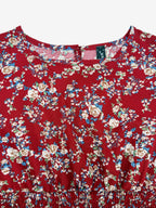 Eva | Floral Puff Sleeve Midi Dress | Feminine and Effortlessly Chic