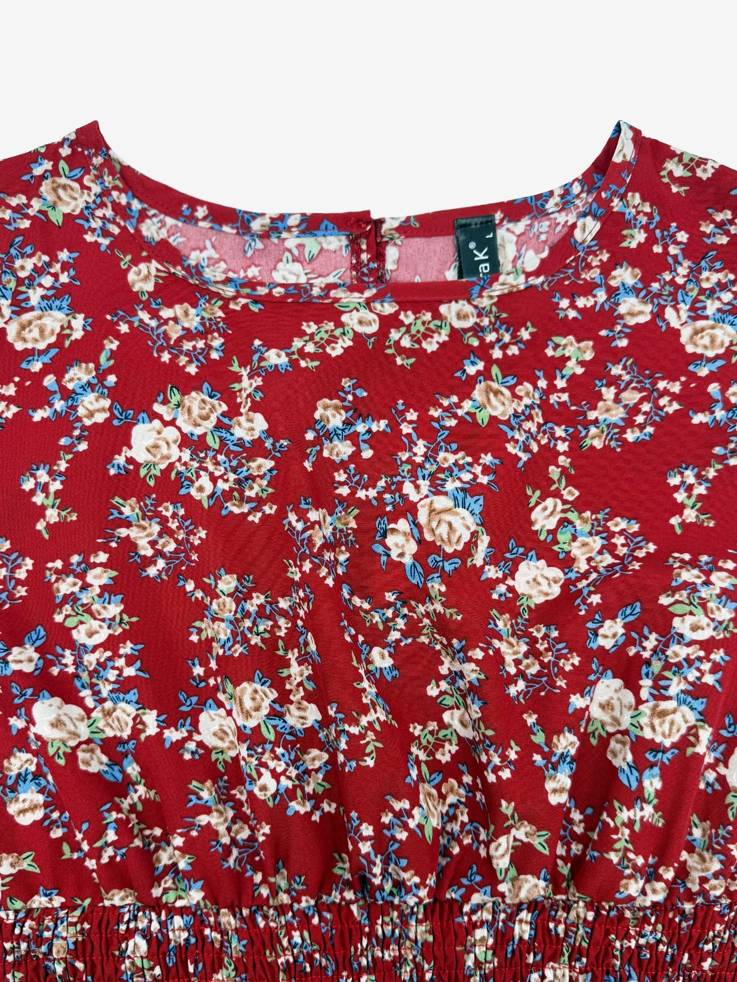 Eva | Floral Puff Sleeve Midi Dress | Feminine and Effortlessly Chic