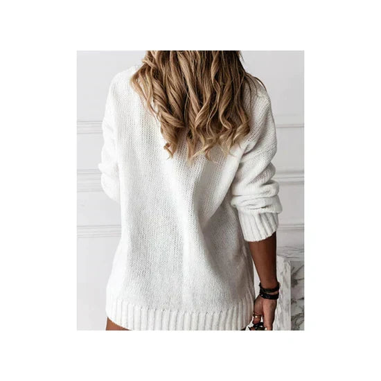 Rose | Women's Knit Sweater, Elegant Cashmere Winter Pullover for Casual Wear