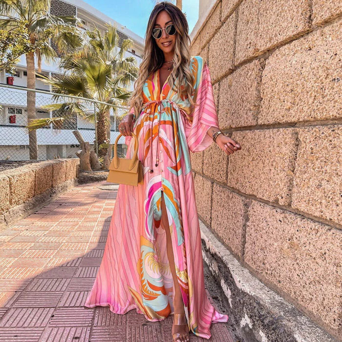 Lily | Women’s Long Loose Sleeve Maxi Dress | Effortless Elegance with Flowing Comfort