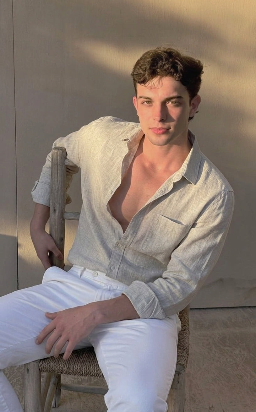 Daniel | Men’s Linen Shirt | Lightweight Summer Essential for Effortless Style