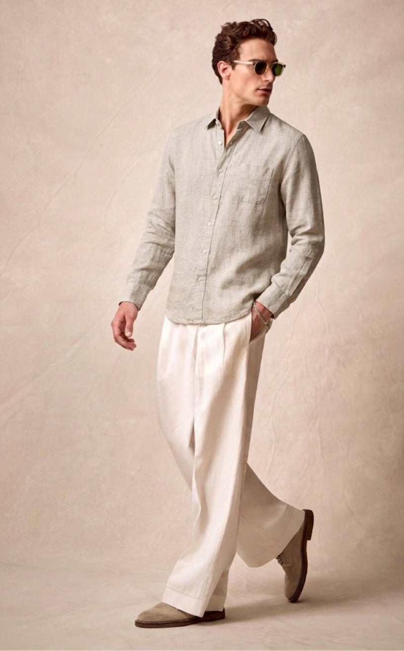 Daniel | Men’s Linen Shirt | Lightweight Summer Essential for Effortless Style