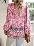Julia | Women's Floral Boho Blouse | Free-Spirited and Elegant