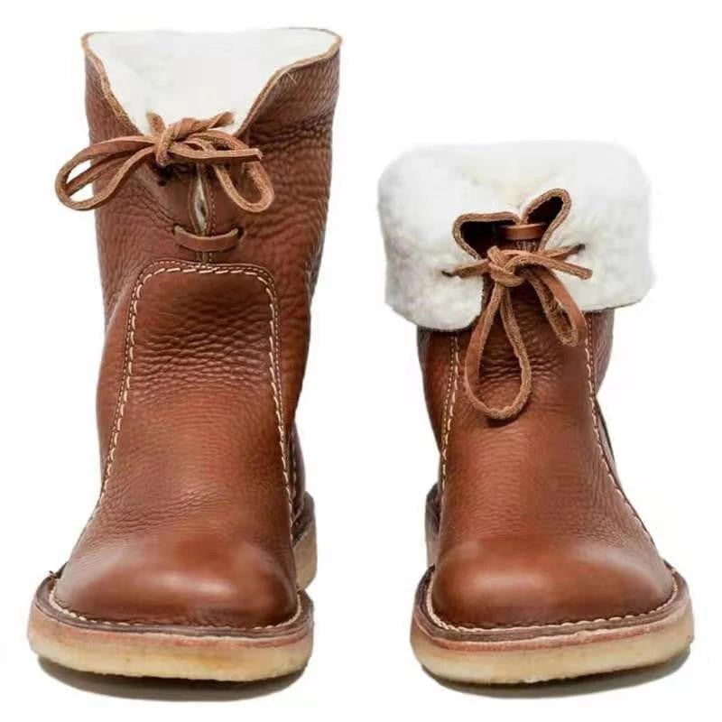Aenne | Women's Winter Snow Boots, Faux Fur Lined Insulated Boots for Cold Weather