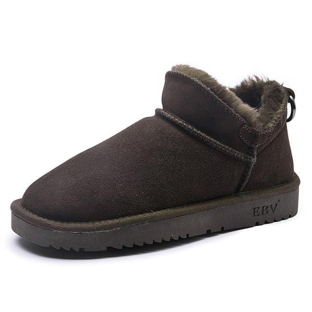 Else | Women's Faux Fur Lined Ankle Boots, Non-Slip Winter Boots