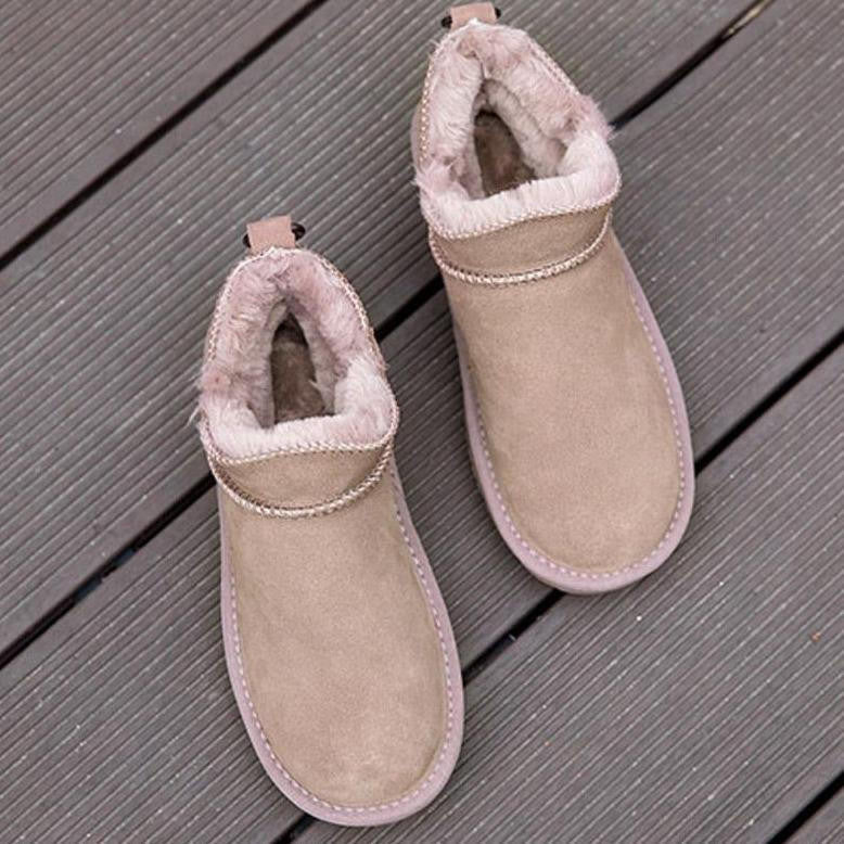 Else | Women's Faux Fur Lined Ankle Boots, Non-Slip Winter Boots