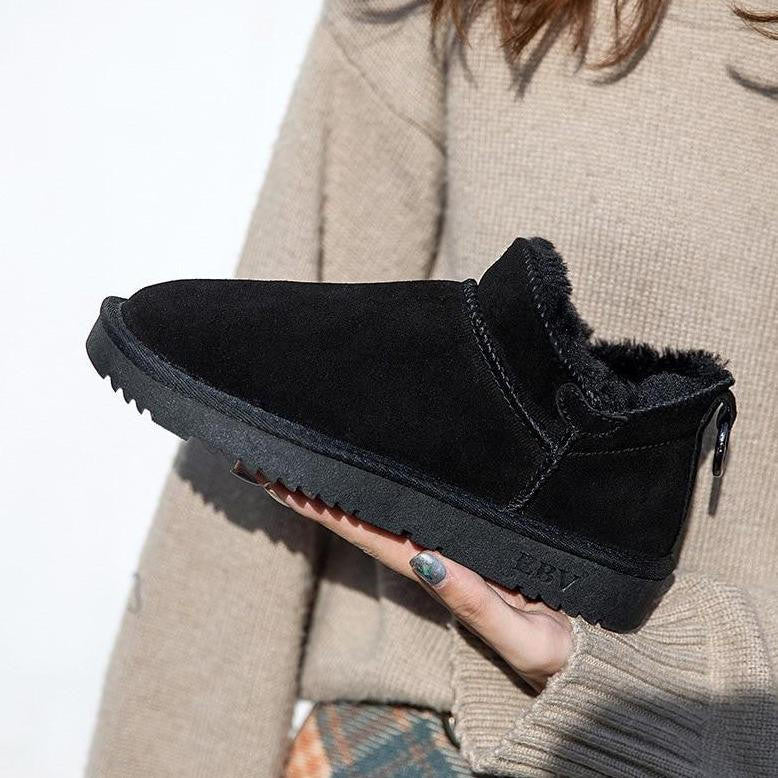 Else | Women's Faux Fur Lined Ankle Boots, Non-Slip Winter Boots