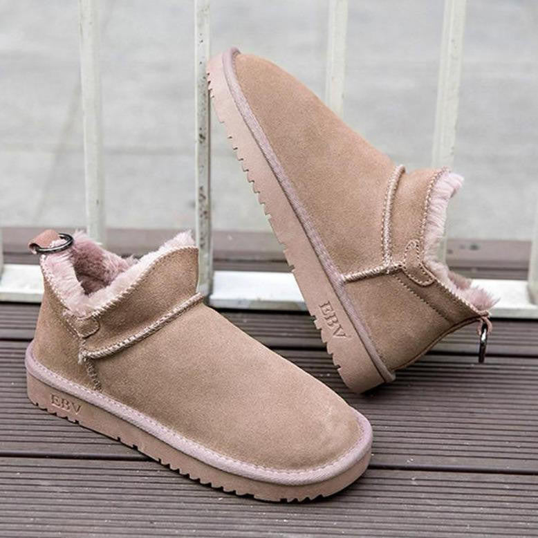 Else | Women's Faux Fur Lined Ankle Boots, Non-Slip Winter Boots