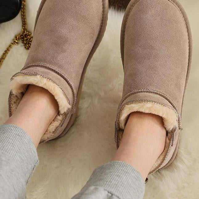 Else | Women's Faux Fur Lined Ankle Boots, Non-Slip Winter Boots