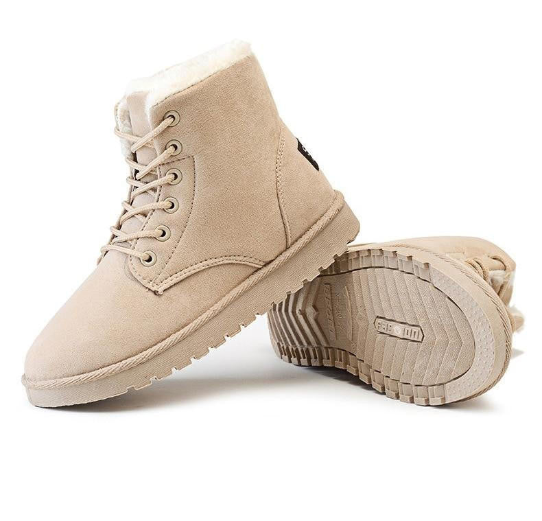 Alina | Women's Faux Fur Lined Ankle Boots, Cozy Winter Boots