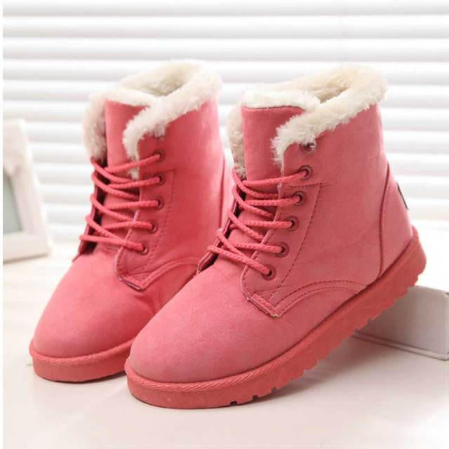 Alina | Women's Faux Fur Lined Ankle Boots, Cozy Winter Boots