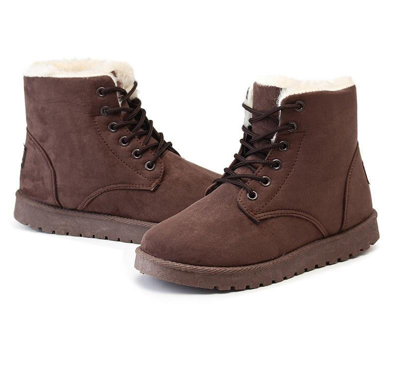 Alina | Women's Faux Fur Lined Ankle Boots, Cozy Winter Boots