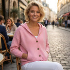 Claudia | Women's Hooded Cardigan, Longline Wool Blend Winter Knit