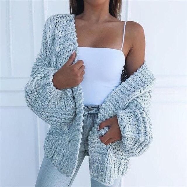 Freya | Women's Knit Cardigan, Classic Wool Blend Winter Layer