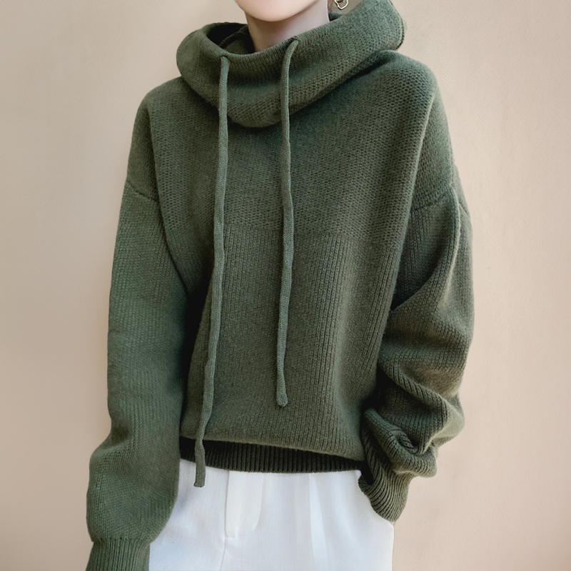 Velina | Women's Merino Wool Turtleneck Sweater, Thermal Winter Knit Pullover