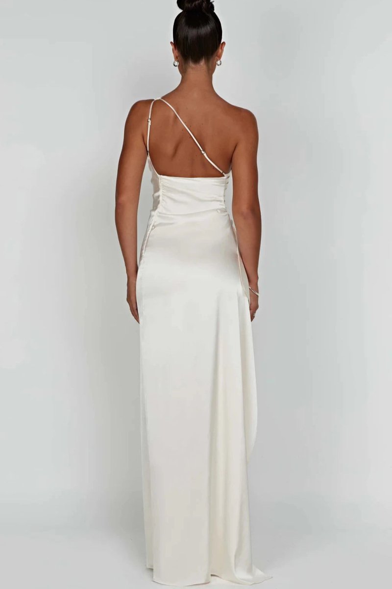 Lucy | One-Shoulder Maxi Dress | Elegant Flow with Modern Sophistication