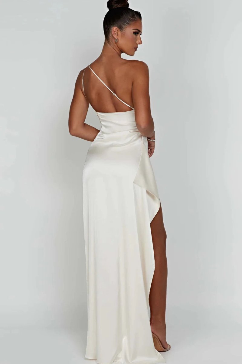 Lucy | One-Shoulder Maxi Dress | Elegant Flow with Modern Sophistication