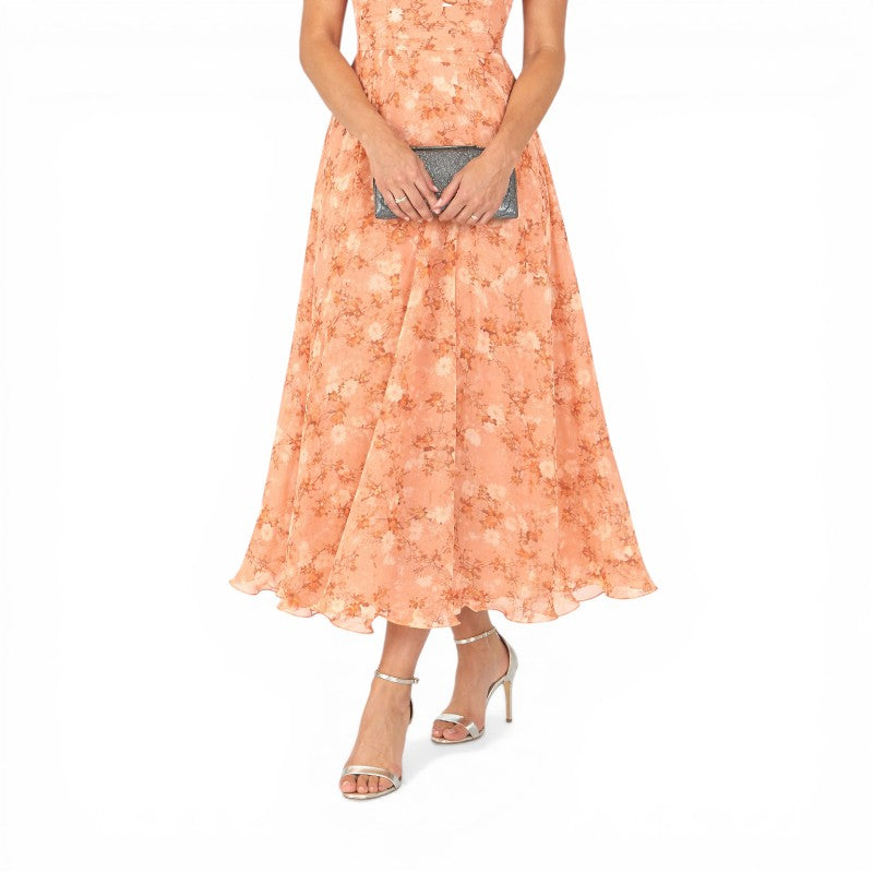 Maeve | Floral Maxi Dress | V-Neck Flutter Sleeve Elegance