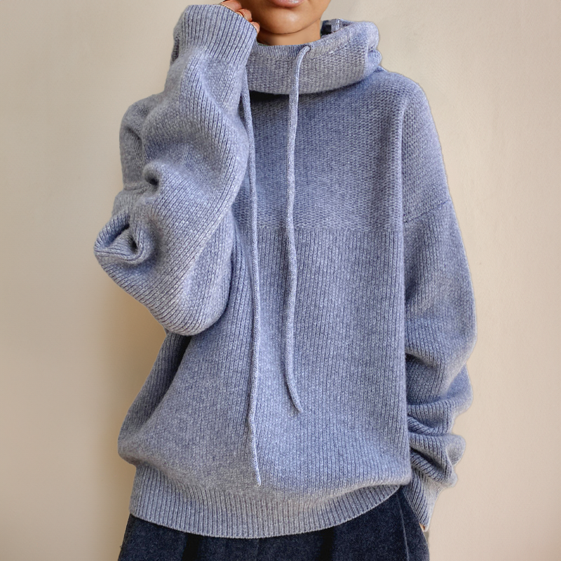 Velina | Women's Merino Wool Turtleneck Sweater, Thermal Winter Knit Pullover