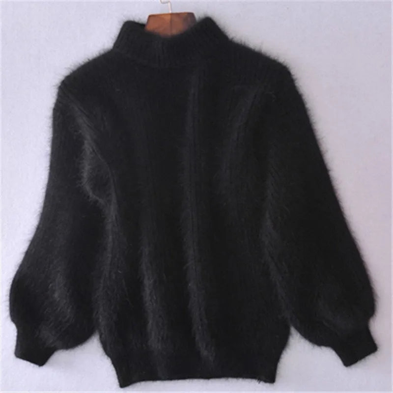 Abby | Women's Angora Knit Sweater, Casual Soft Winter Pullover for Everyday Wear