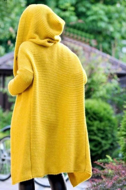 Amalia | Women's Longline Cardigan, Soft Wool Blend Winter Knit