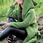 Amalia | Women's Longline Cardigan, Soft Wool Blend Winter Knit