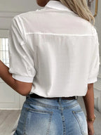 Amy | Elegant V-Neck Summer Blouse | Light and Effortlessly Chic