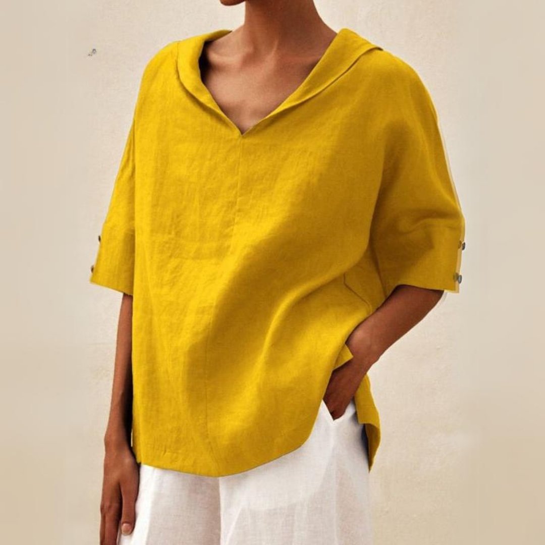 Bella | Women's Lightweight V-Neck Blouse | Chic and Breathable