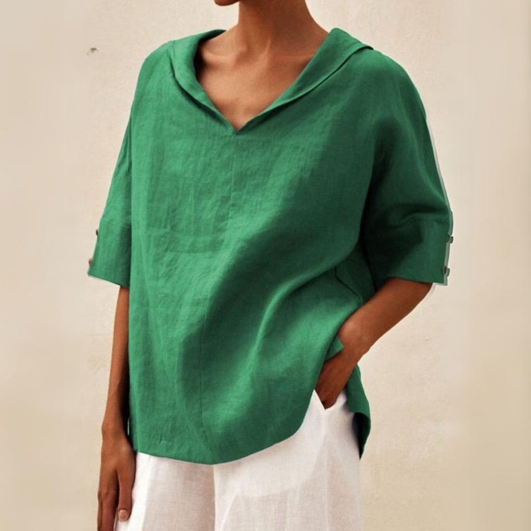 Bella | Women's Lightweight V-Neck Blouse | Chic and Breathable