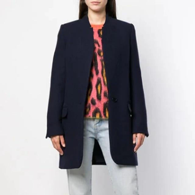 Elena | Women's Mandarin Collar Coat, Elegant Warm Winter Outerwear