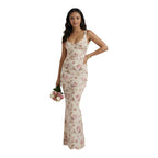 Erin | Floral Bodycon Maxi Dress | Elegant Wedding Guest & Occasion Wear