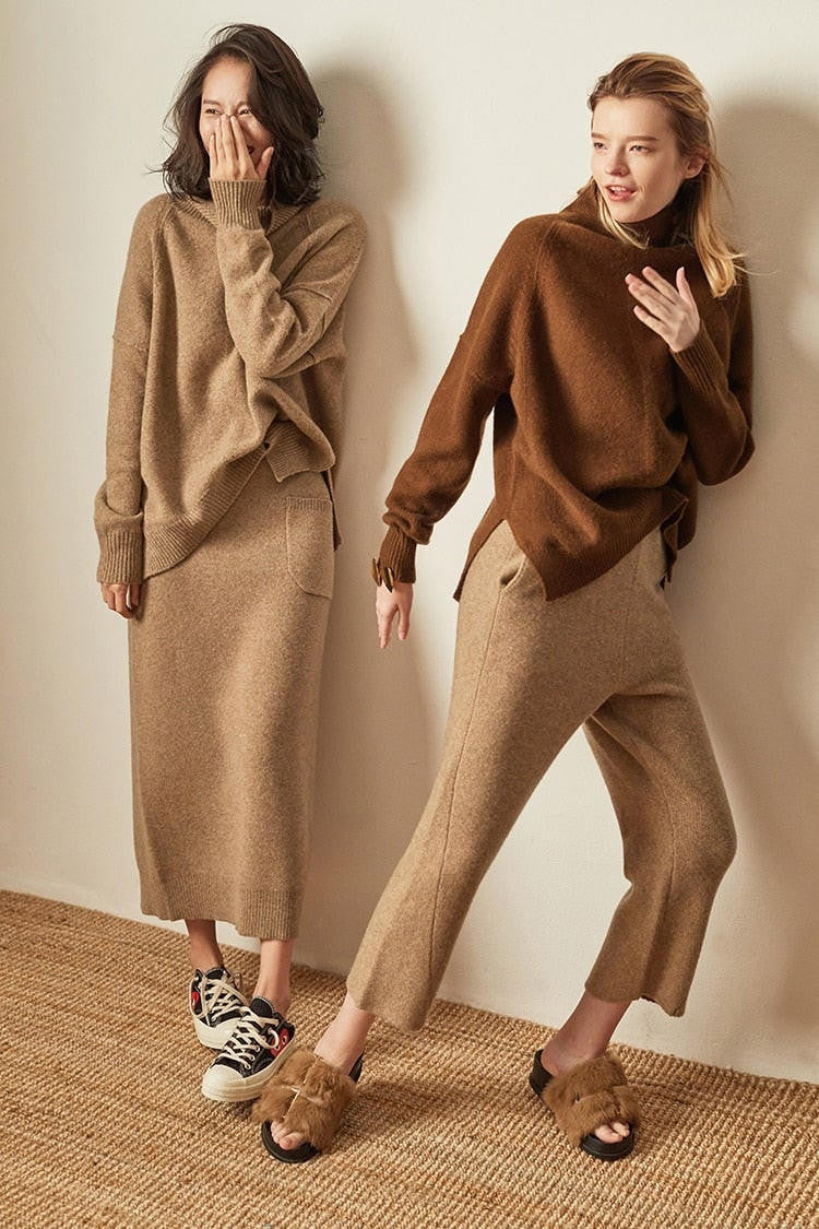 Olivia | Women's Oversized Cashmere Sweater, Soft Winter Knit Pullover