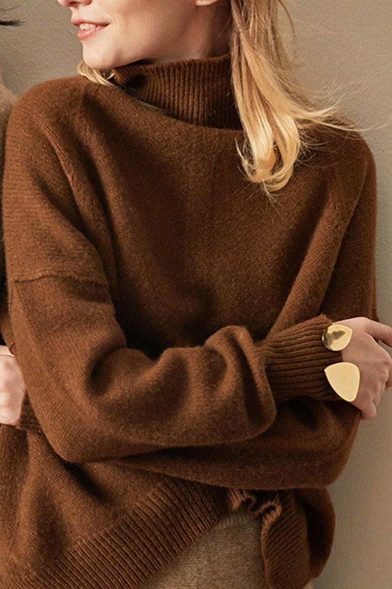 Olivia | Women's Oversized Cashmere Sweater, Soft Winter Knit Pullover