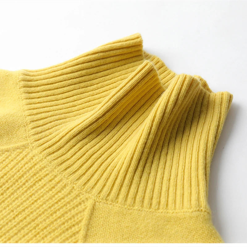 Amina | Women's Cashmere Turtleneck Sweater, Soft Winter Knit Pullover