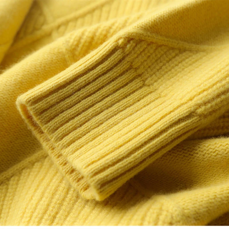 Amina | Women's Cashmere Turtleneck Sweater, Soft Winter Knit Pullover