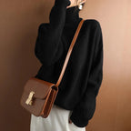 Amina | Women's Cashmere Turtleneck Sweater, Soft Winter Knit Pullover