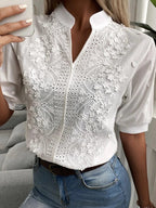 Amy | Elegant V-Neck Summer Blouse | Light and Effortlessly Chic