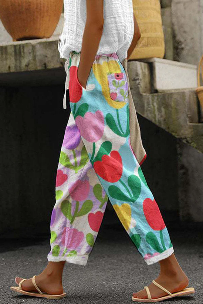 Camila | Women's Printed Pantalon | Casual Comfort with Unique Style